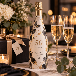 Bottiglia anniversario personalizzata