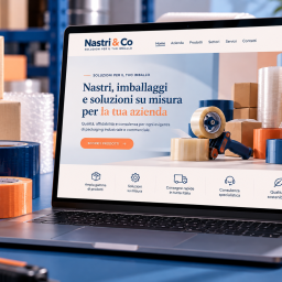 Esempio di sito web Business per azienda di imballaggi industriali